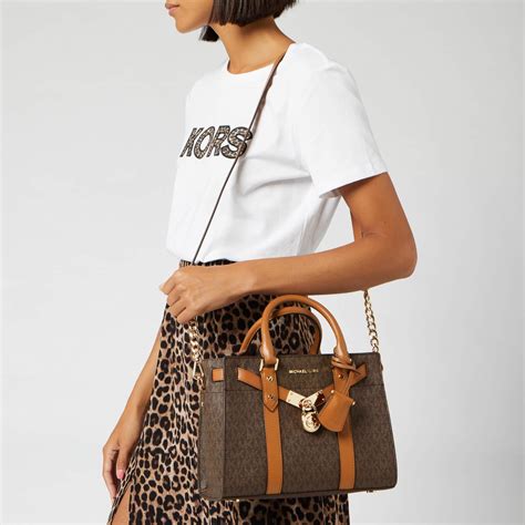 michael kors signature hamilton bag|Michael Kors nouveau Hamilton bag.